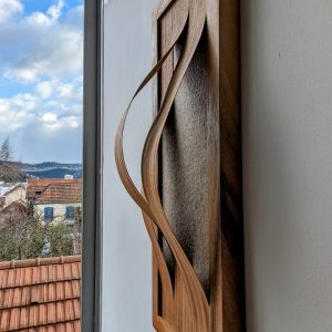 Tableaux de texture, décoration murale. 38 x 16 cm.